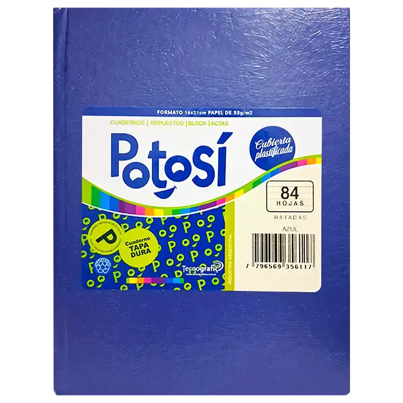 CUADERNO T/D 84H Azul POTOSI