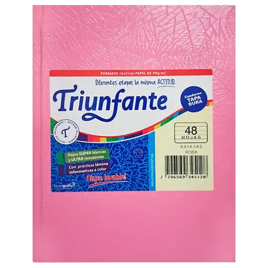 CUADERNO T/D 48H ROSA TRIUNFANTE