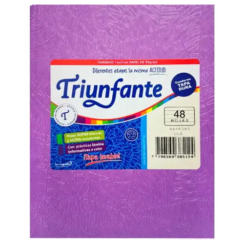 CUADERNO T/D 48H Ray Lila TRIUNFANTE