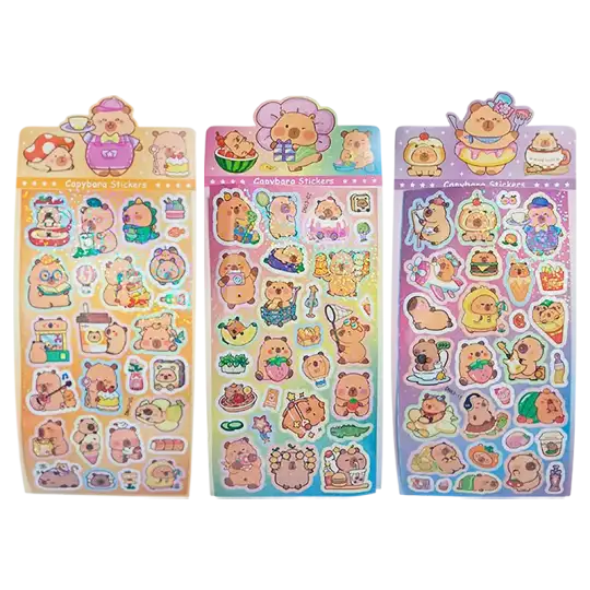 STICKER CAPYBARA C/BRILLO