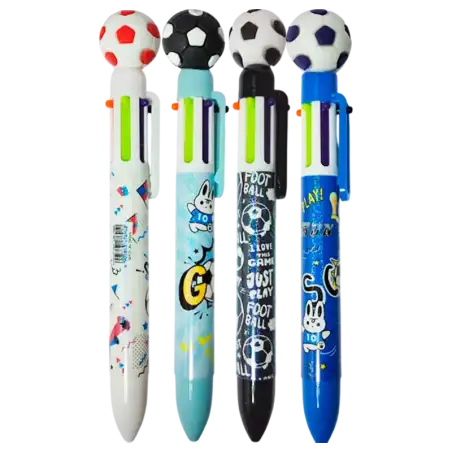 BOLIGRAFO MULTI X6 FUTBOL CUEPO ESTAMP.