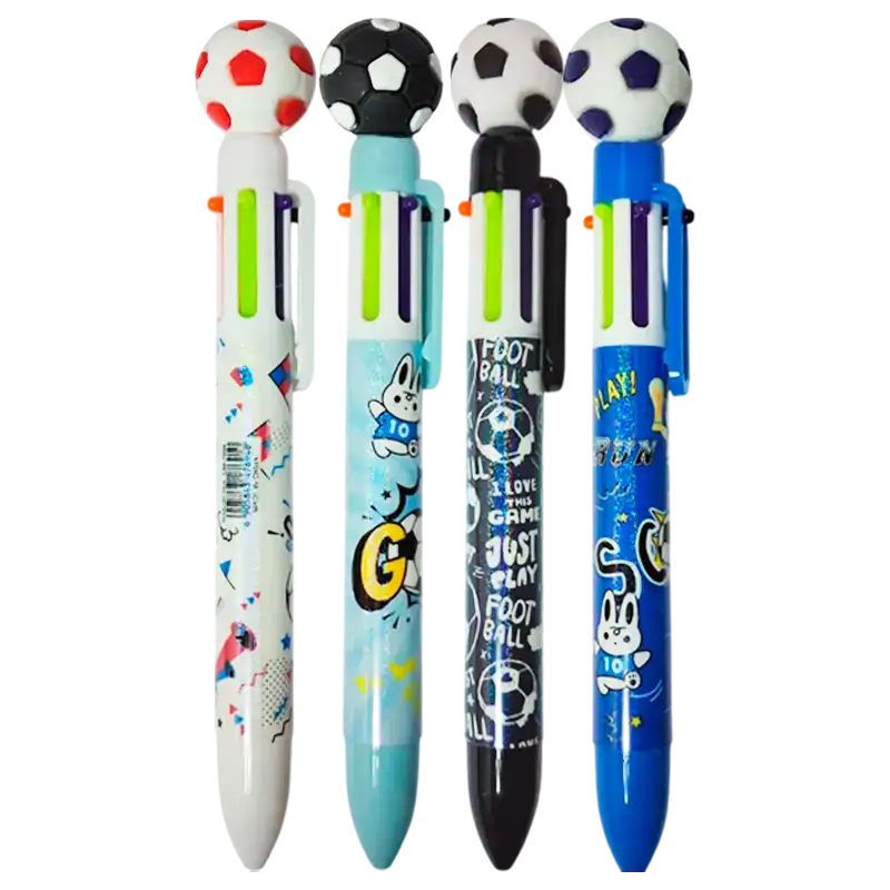 BOLIGRAFO MULTI X6 FUTBOL CUEPO ESTAMP.