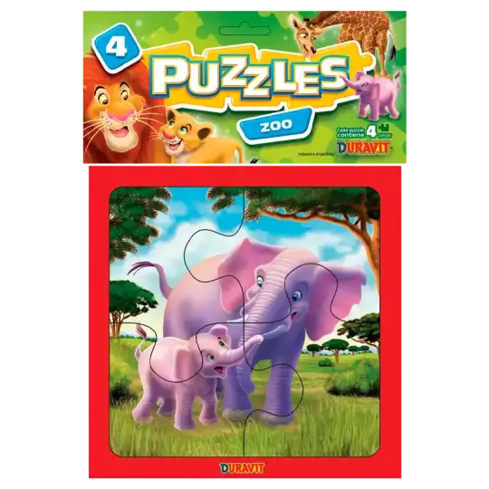 PUZZLE X4 PZAS ZOO CHICO DURAVIT