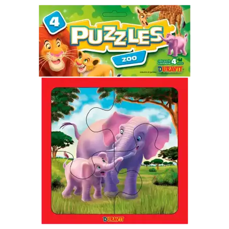 PUZZLE X4 PZAS ZOO CHICO DURAVIT