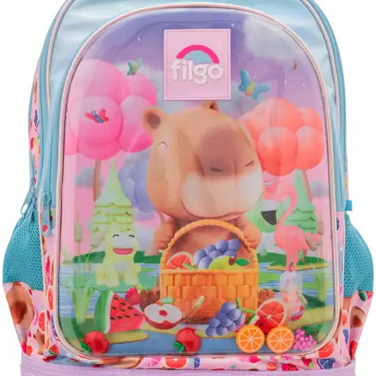 MOCHILA 3D 18 CARRO FILGO CAPIBARA