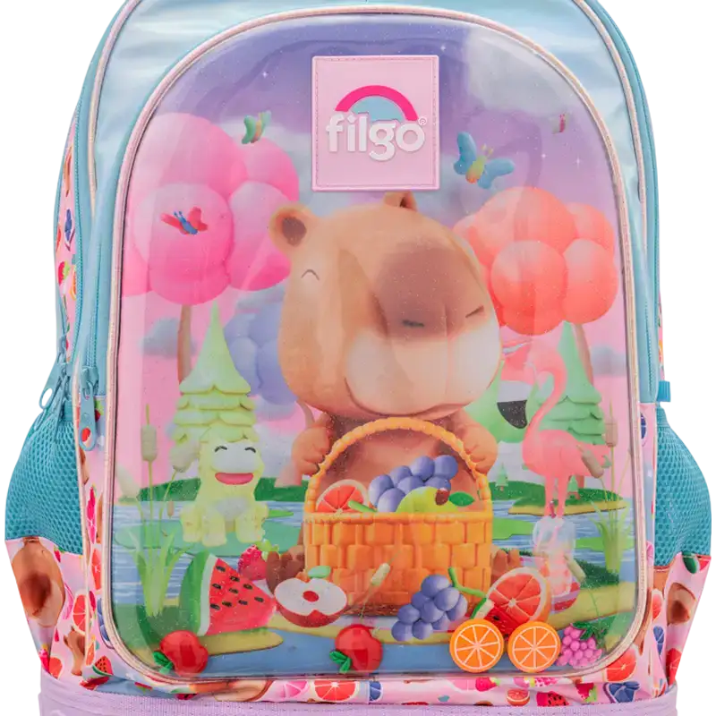MOCHILA 3D 18 CARRO FILGO CAPIBARA