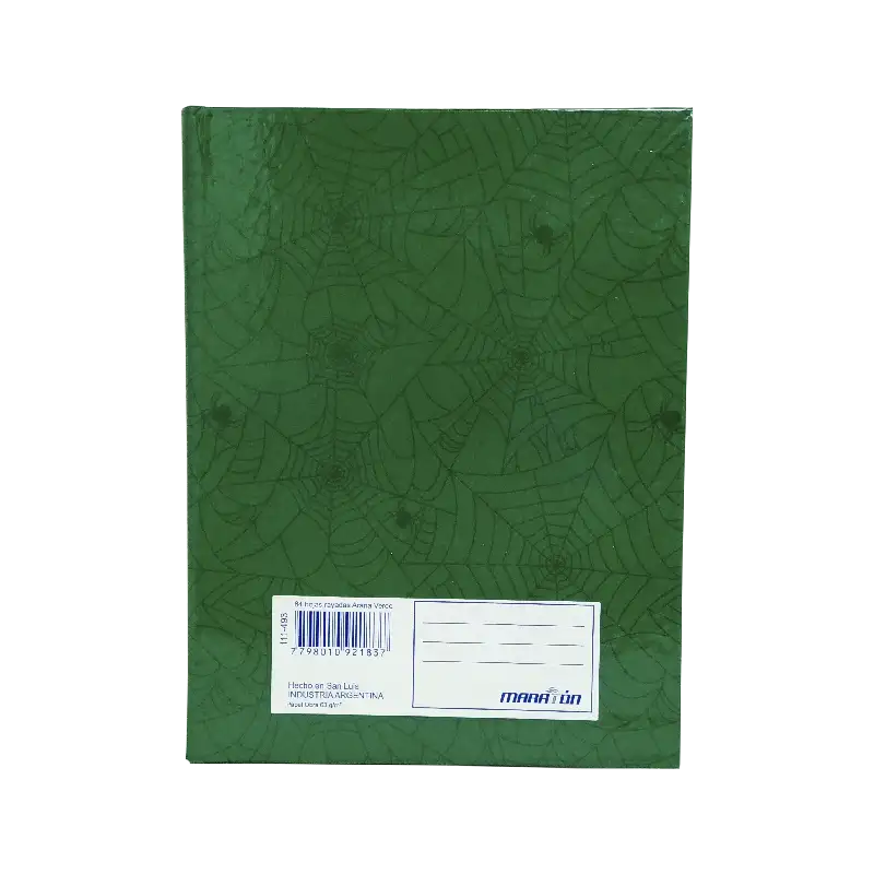CUADERNO MARATON 84HJS RAYADAS ARANIA VERDE