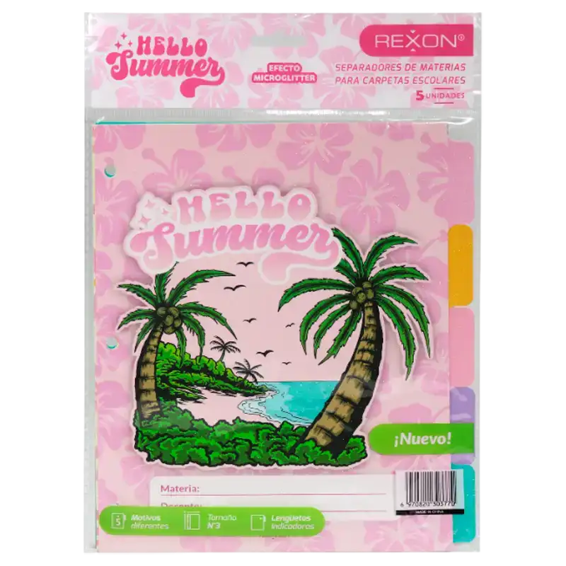 SEPARADOR DE MAT. HELLO SUMMER REXON