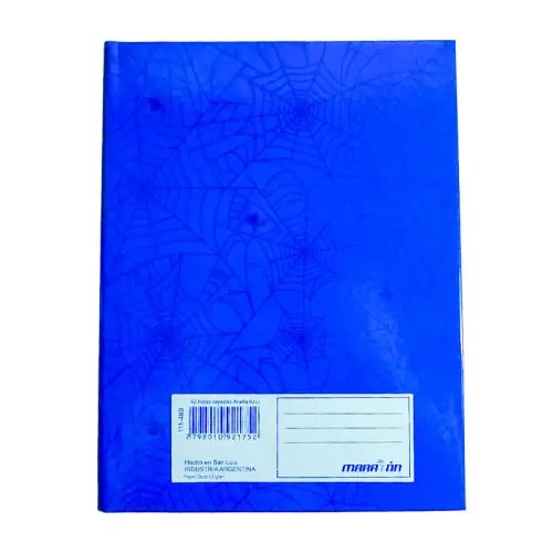 CUADERNO MARATON 42HJS RAYADAS ARANIA AZUL