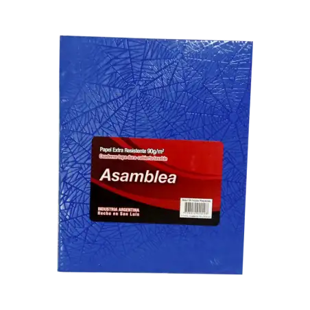 CUADERNO ASAMBLEA 19X23 50HJS RAYADAS ARANIA AZUL