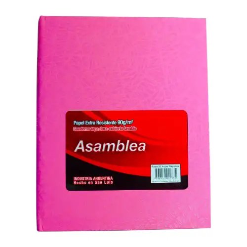 CUADERNO ASAMBLEA 19X23 50HJS RAYADAS ARANIA ROSA