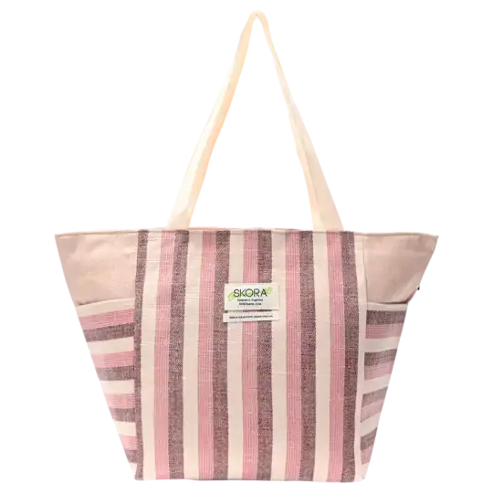 BOLSO PLAYERO SUMMER EDIT RAYADO C/BOLSILLO LATER.