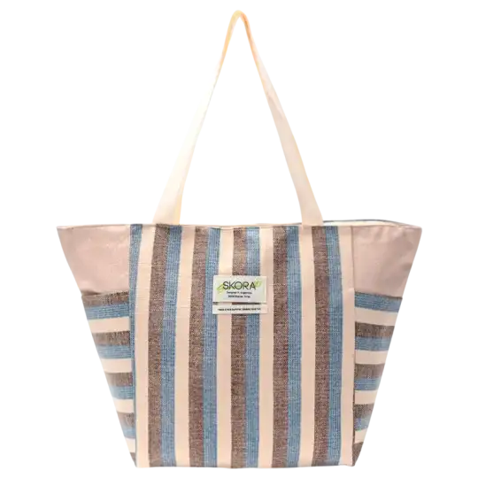 BOLSO PLAYERO SUMMER EDIT RAYADO C/BOLSILLO LATER.