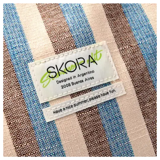 BOLSO PLAYERO SUMMER EDIT RAYADO C/BOLSILLO LATER.