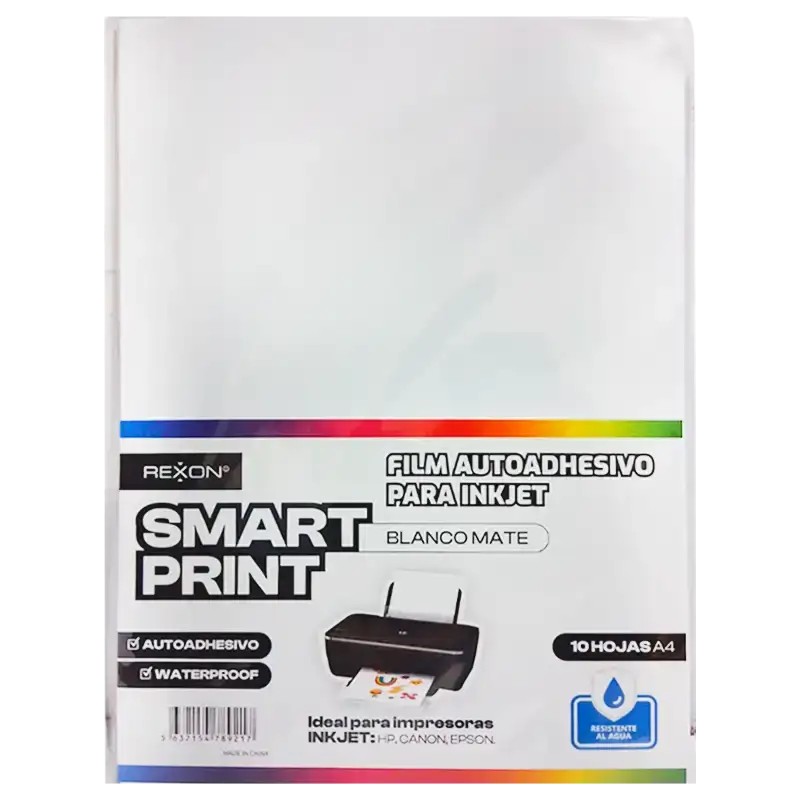 FILM ADHES INKJET BLANCO MATE A4X10HJ REXON