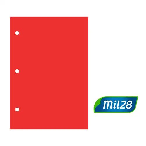 SEPARADOR DE CARTULINA N3 ROJO MIL28