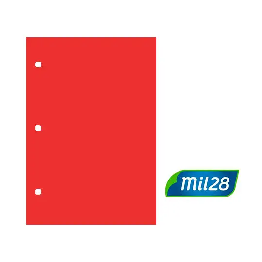 SEPARADOR DE CARTULINA N3 ROJO MIL28