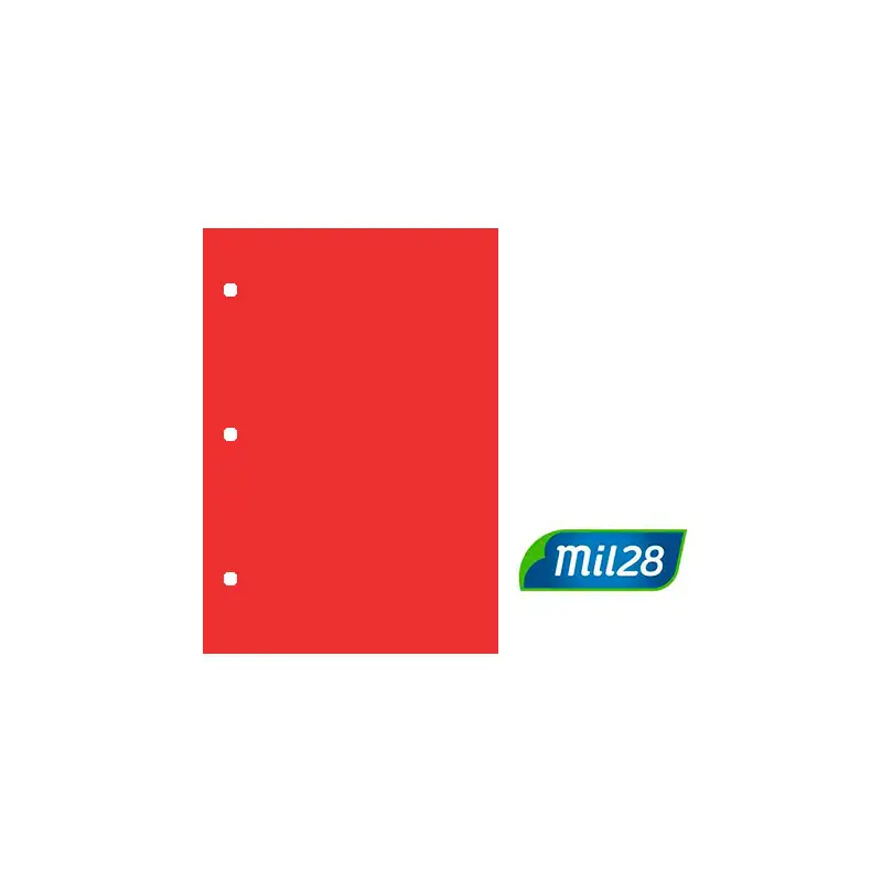 SEPARADOR DE CARTULINA N3 ROJO MIL28