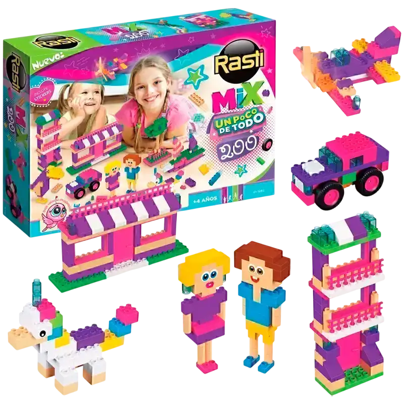 RASTI MIX 200 PIEZAS NENAS