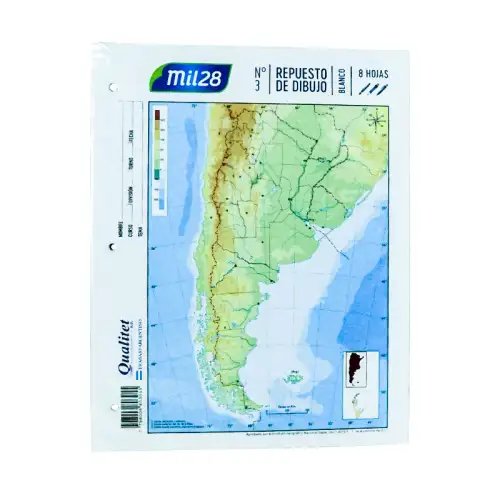 REPUESTO DIBUJO N3 BLANCO MIL28