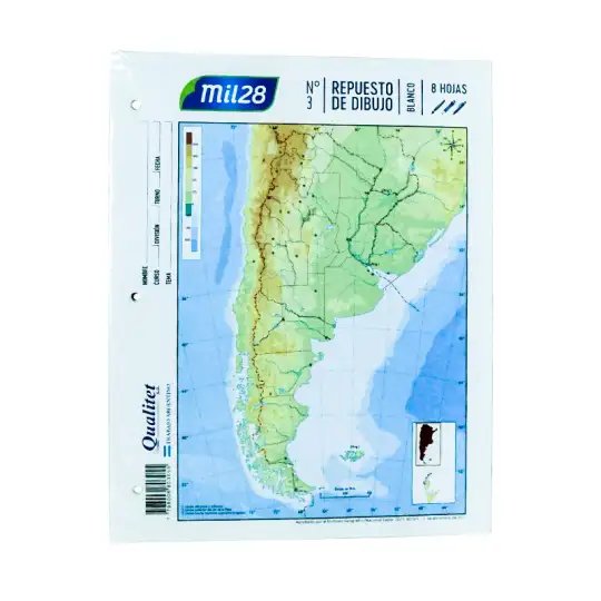 REPUESTO DIBUJO N3 BLANCO MIL28