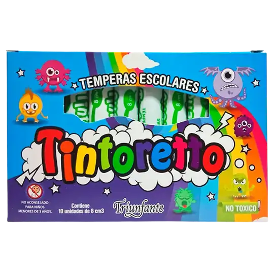 TEMPERA  X10U 8CM VERDE PRADERA TINTORETTO