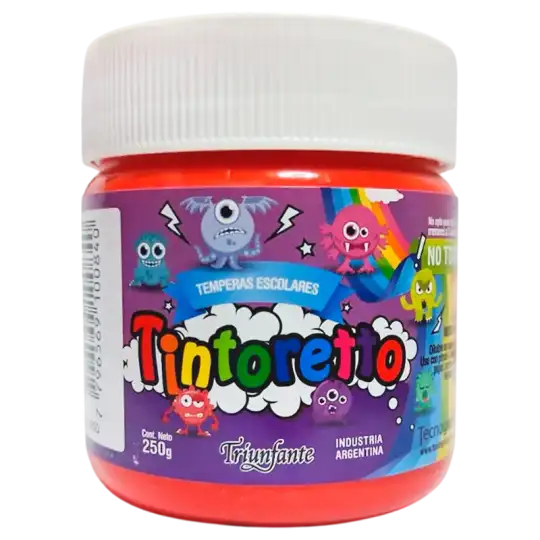 TEMPERA POTE 250G ROJO FUEGO TINTORETTO