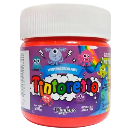 TEMPERA POTE 250G ROJO FUEGO TINTORETTO