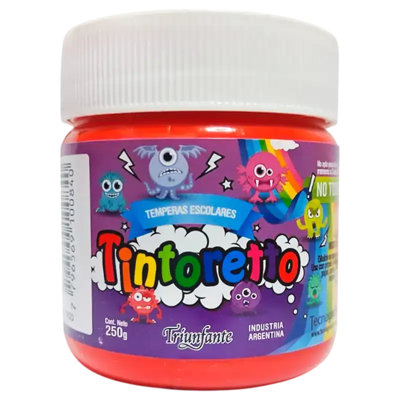 TEMPERA POTE 250G ROJO FUEGO TINTORETTO