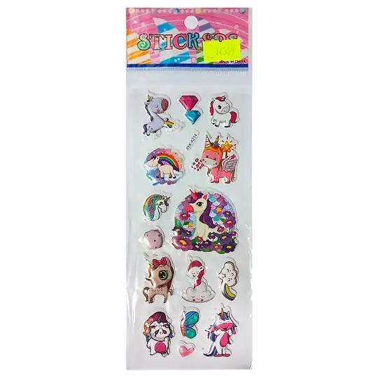 STICKER POP UP UNICORNIO