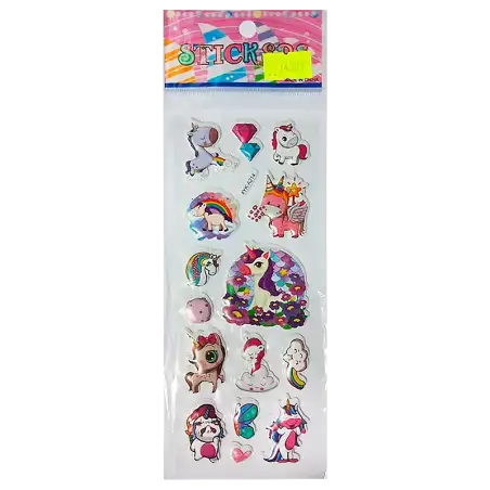 STICKER POP UP UNICORNIO