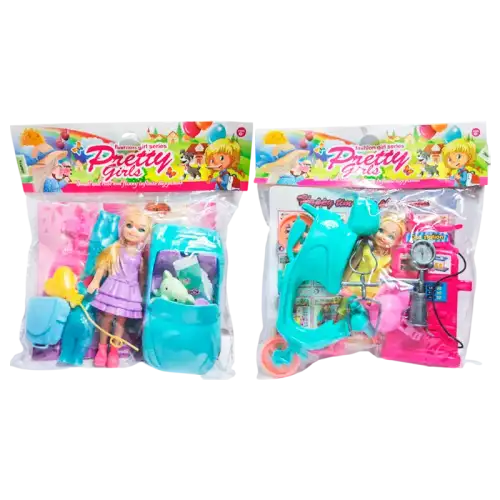 MUNIECA C/ACCESORIOS EN BOLSA