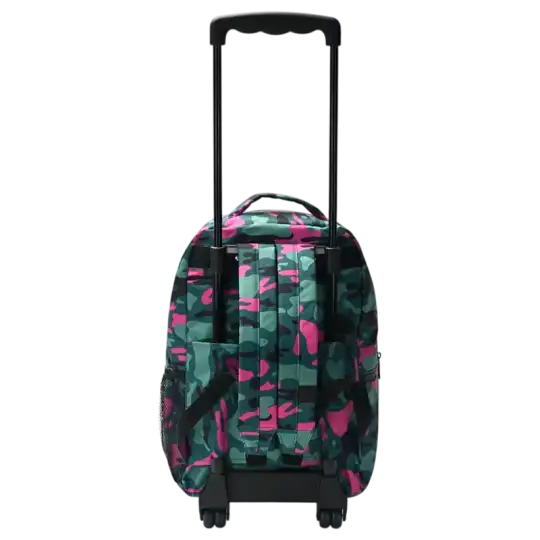 MOCHILA CARRO GOODPANT CAMUFLADO FUCSIA 17PULG."
